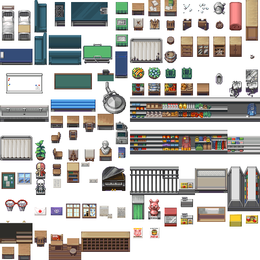 【首发领奖】Rpg Maker DS 游戏素材包【包含音乐、图块、人物行走图等全部素材】-拼图元素-微元素Element3ds