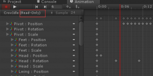 1、在动画的导入设置中，将Animation Type 设为Generic，将该FBX动画拖入到场景中
